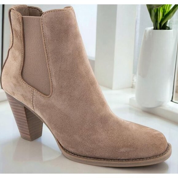 Aerosoles Womens Lido Midcalf High Heel Boot Trench Coat Suede Size 6M NIB - Picture 3 of 4